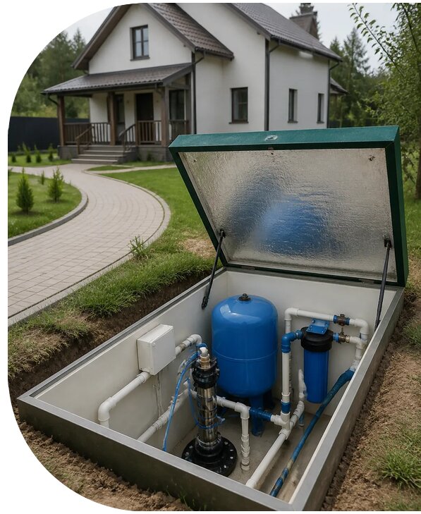 Автономное водоснабжение дома в Мичуринске от 155310 р. | АПаруса-Мчр